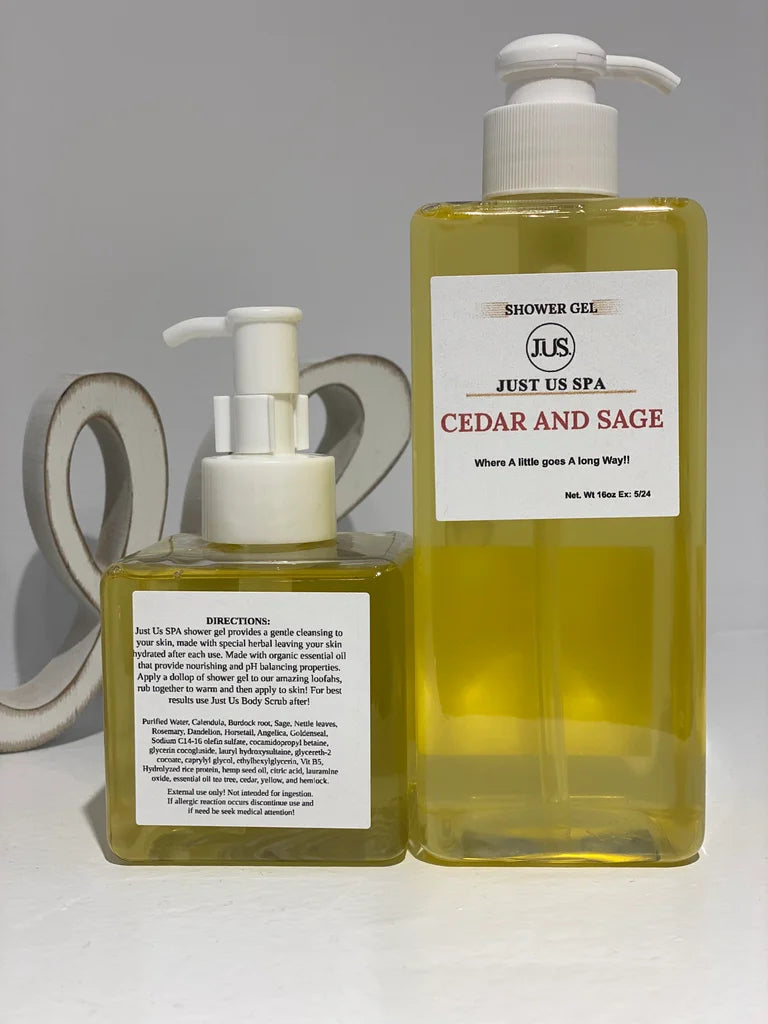 CEDAR AND SAGE BODY WASH 8 OZ