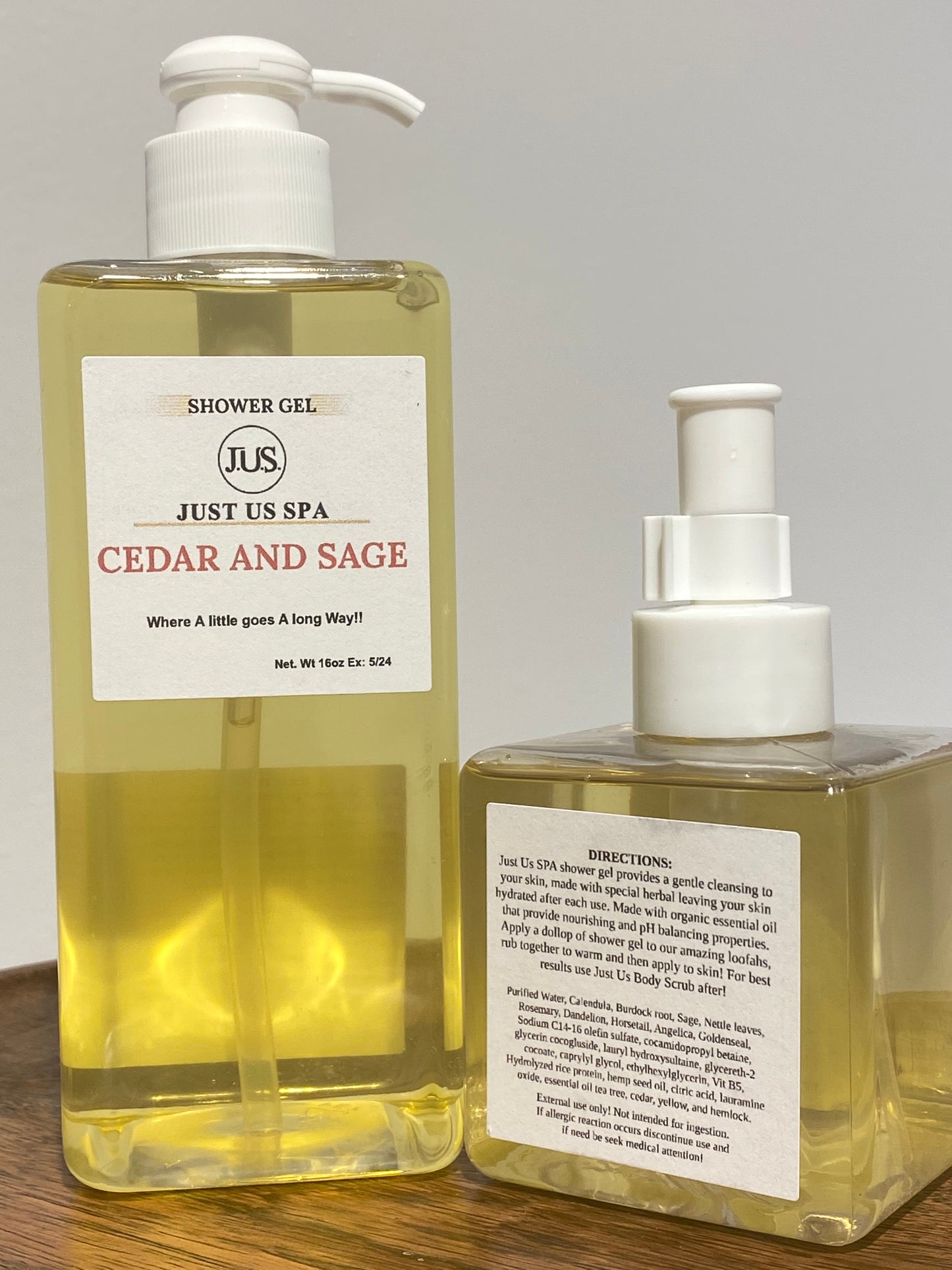 CEDAR AND SAGE BODY WASH 8 OZ